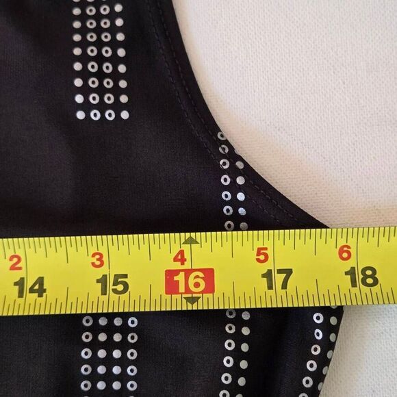 Artex Fashions Womens Abstract Sleeveless Pullover Blouse Black White Medium - Picture 6 of 9